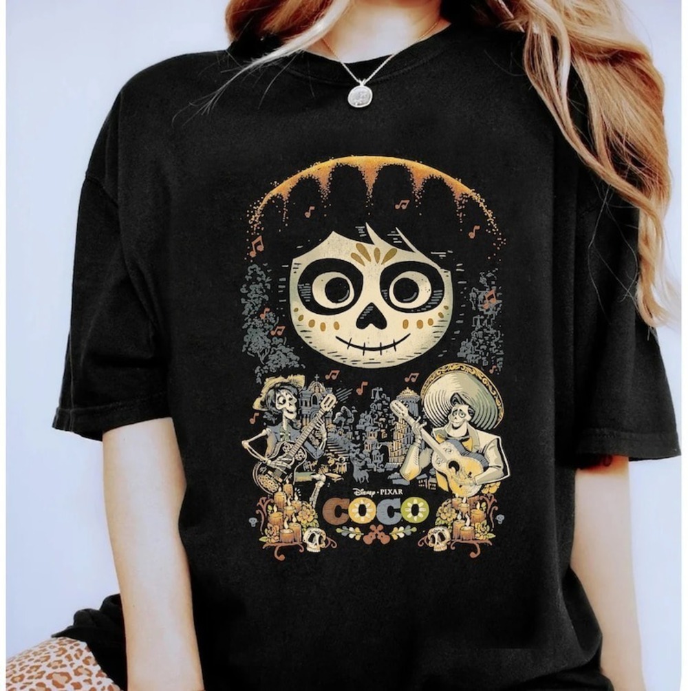 Disney Pixar Coco Miguel Musical Scene Funny Shirt Disney Family Matching Shirt